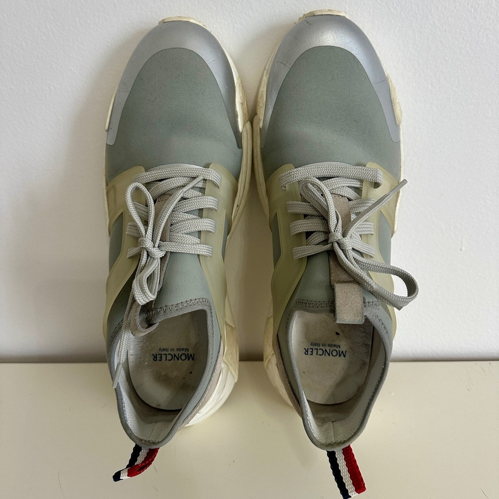 MONCLER Men's Lunarove Gray Silver Designer Shoes, SZ 43/US 10 - Picture 11 of 12